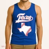 Texas State Baseball Fan Tank Top thumb 3