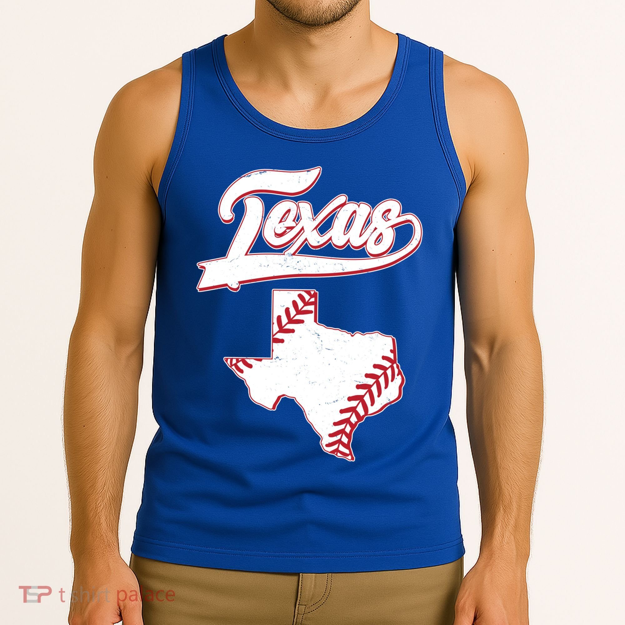 Texas State Baseball Fan Tank Top