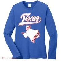 Texas State Baseball Fan Women's Long Sleeve Shirt thumb 0