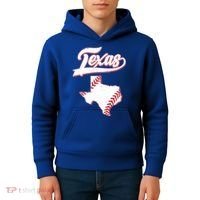 Texas State Baseball Fan Kids Hoodie thumb 4