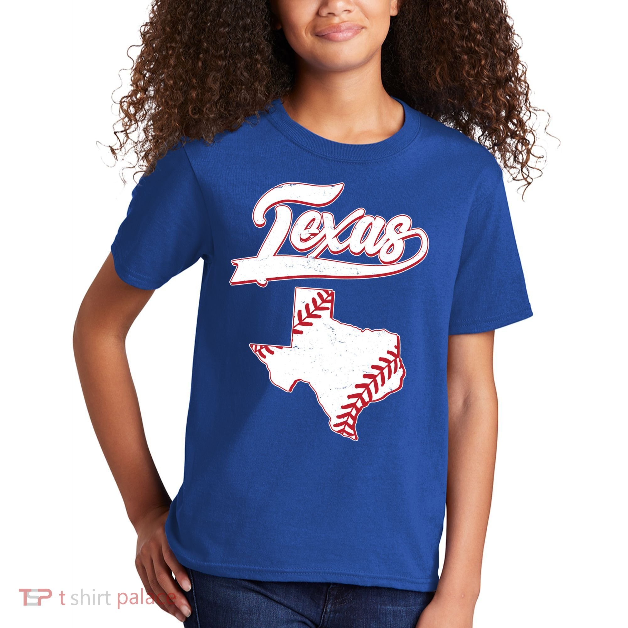 Texas State Baseball Fan Kids T-Shirt