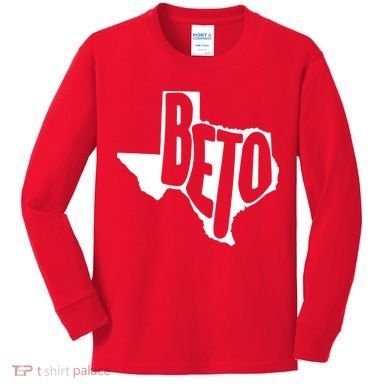 Texas State Beto For Senate Kids Long Sleeve Shirt