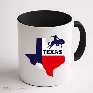 Texas State Cowboy Coffee Mug back