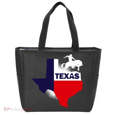Texas State Cowboy Tote Bag