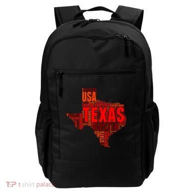 Texas State Word Map Backpack