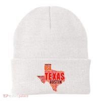 Texas State Word Map Beanie thumb 0