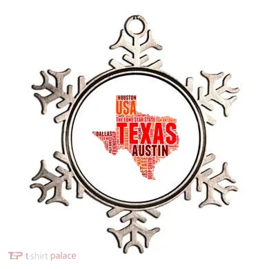 Texas State Word Map Ornament