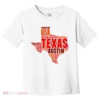 Texas State Word Map Toddler T-Shirt thumb 0