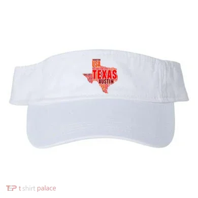 Texas State Word Map Visor