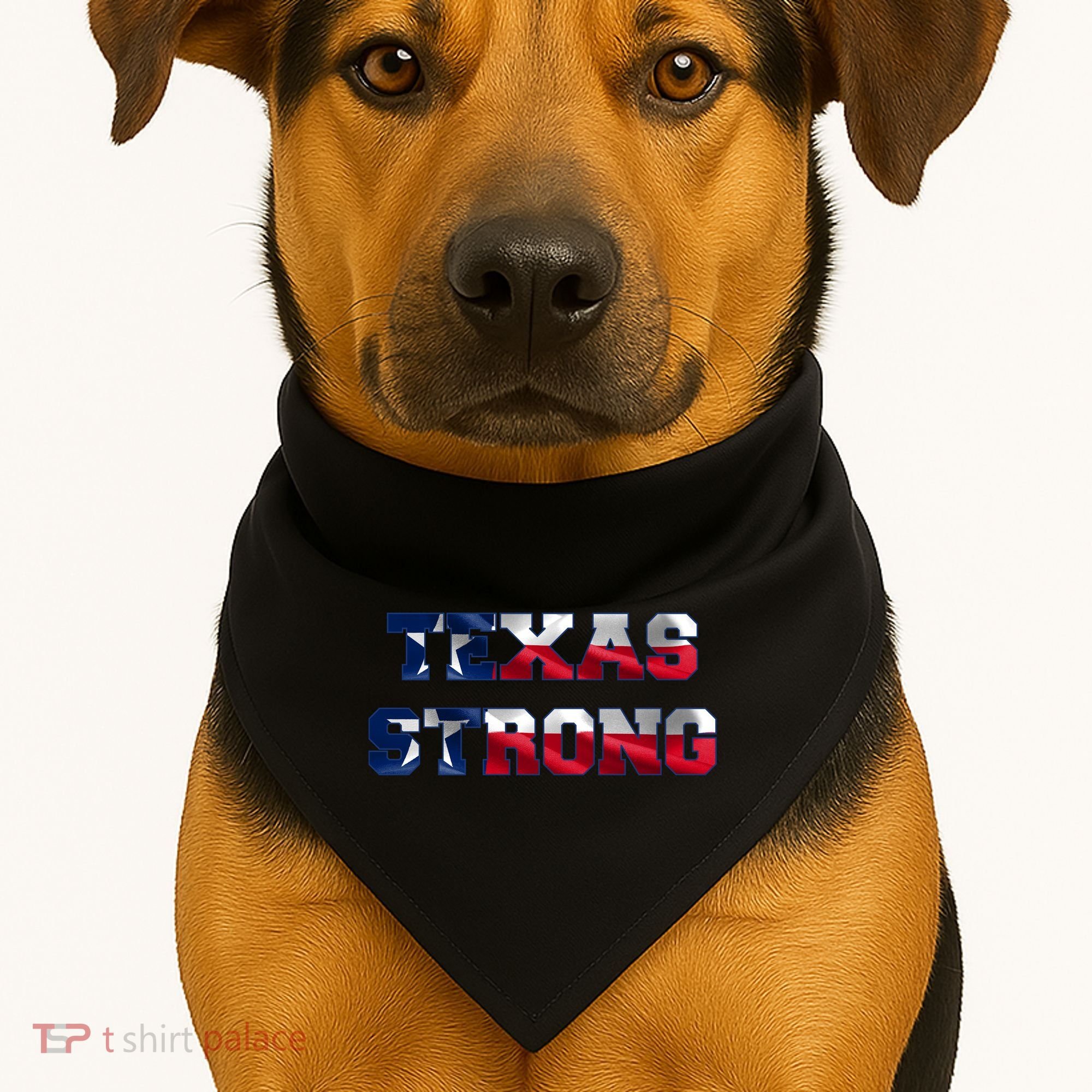 Texas Strong Flag Hurricane Harvey Aid USA-Made Doggie Bandana