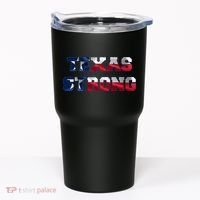 Texas Strong Flag Hurricane Harvey Aid Tumbler thumb 0