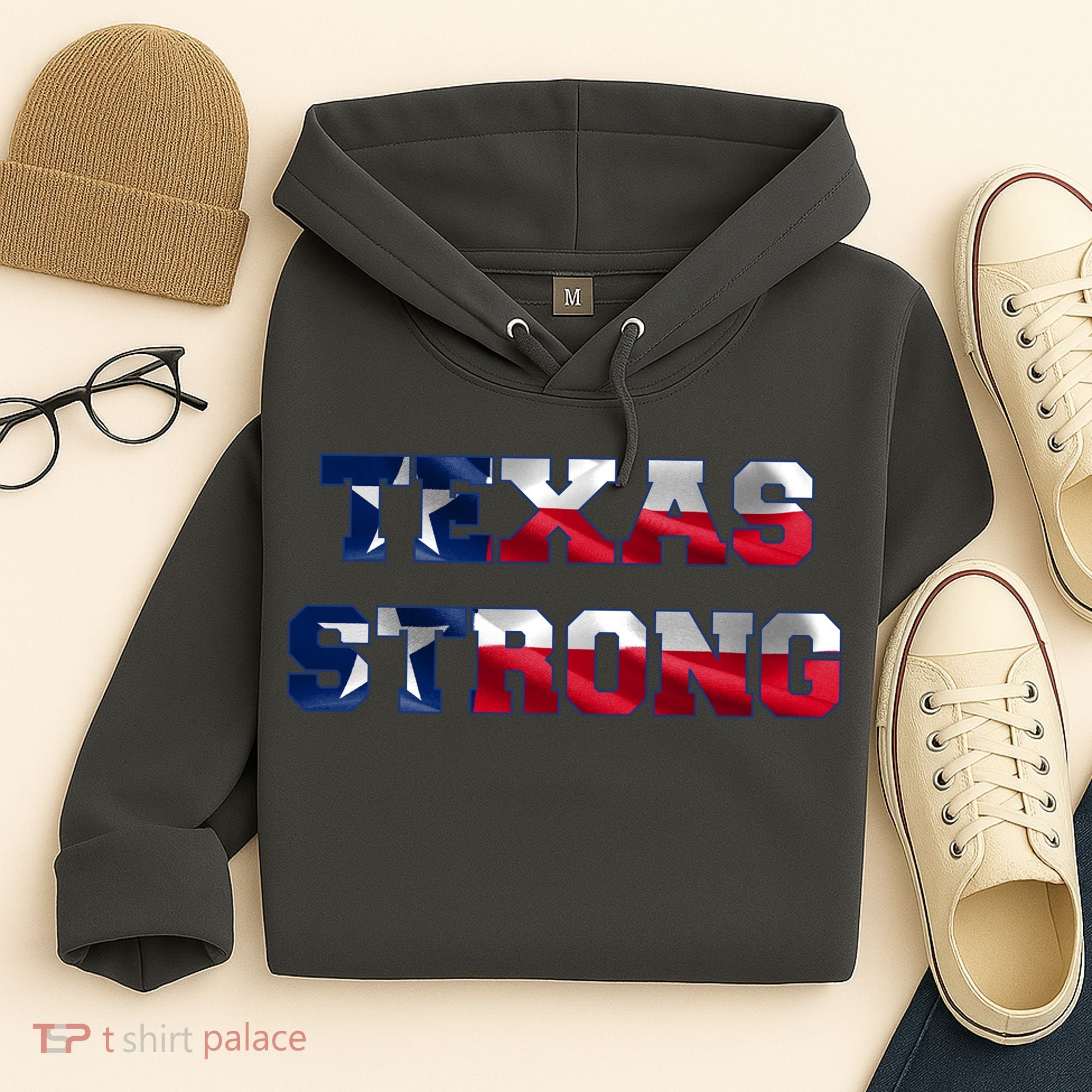 Texas Strong Flag Hurricane Harvey Aid Hoodie