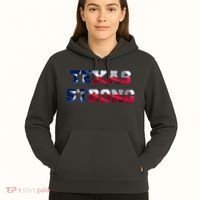 Texas Strong Flag Hurricane Harvey Aid Hoodie thumb 5