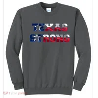 Texas Strong Flag Hurricane Harvey Aid Sweatshirt thumb 0