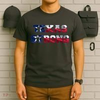Texas Strong Flag Hurricane Harvey Aid T-Shirt thumb 6