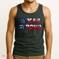 Texas Strong Flag Hurricane Harvey Aid Tank Top thumb 3