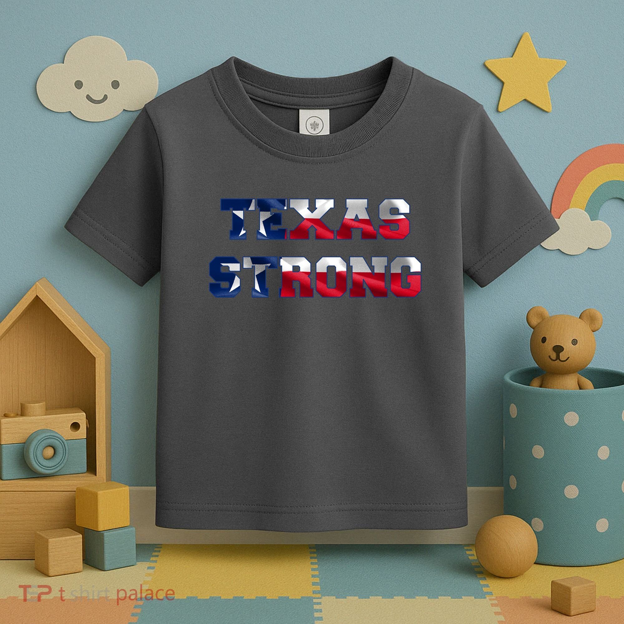 Texas Strong Flag Hurricane Harvey Aid Toddler T-Shirt