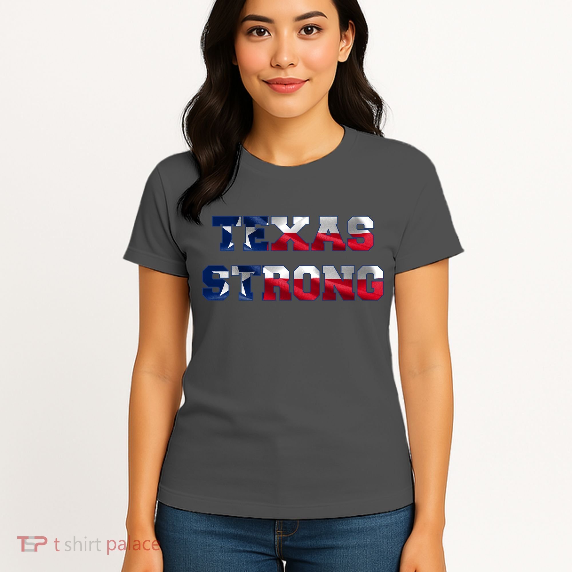 Texas Strong Flag Hurricane Harvey Aid Women's T-Shirt