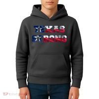 Texas Strong Flag Hurricane Harvey Aid Kids Hoodie thumb 4