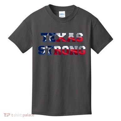 Texas Strong Flag Hurricane Harvey Aid Kids T-Shirt