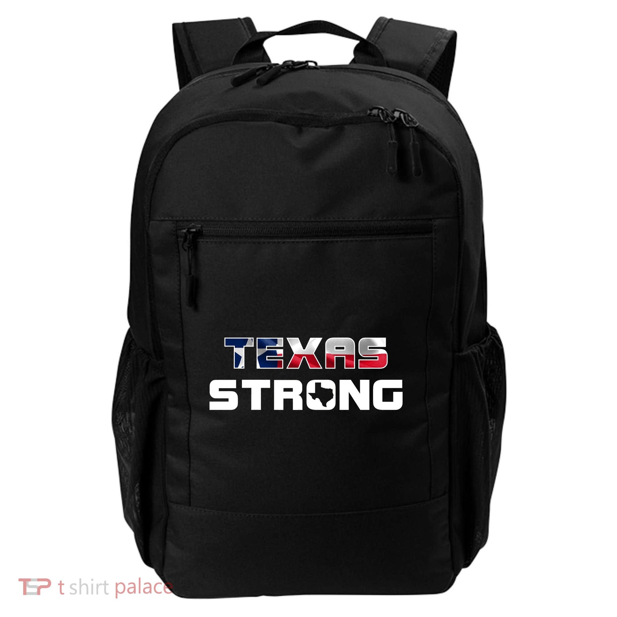 Texas Strong State Flag Logo Backpack