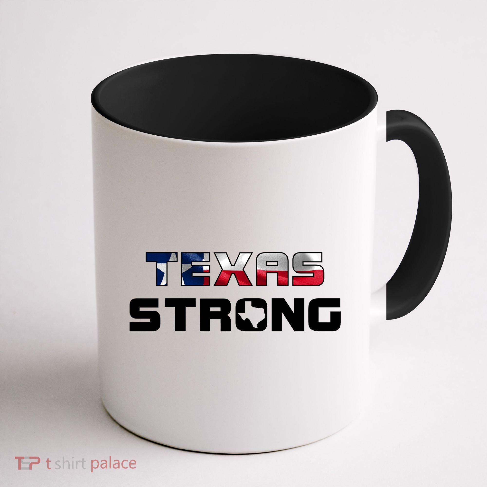 Texas Strong State Flag Logo Coffee Mug