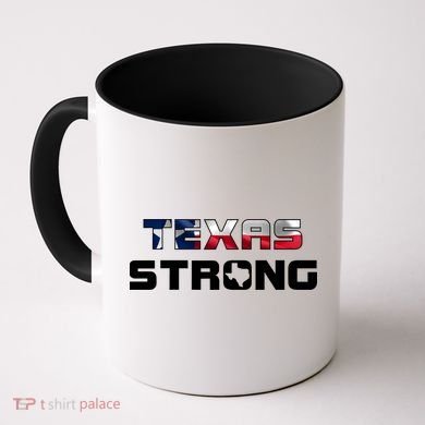 Texas Strong State Flag Logo Coffee Mug