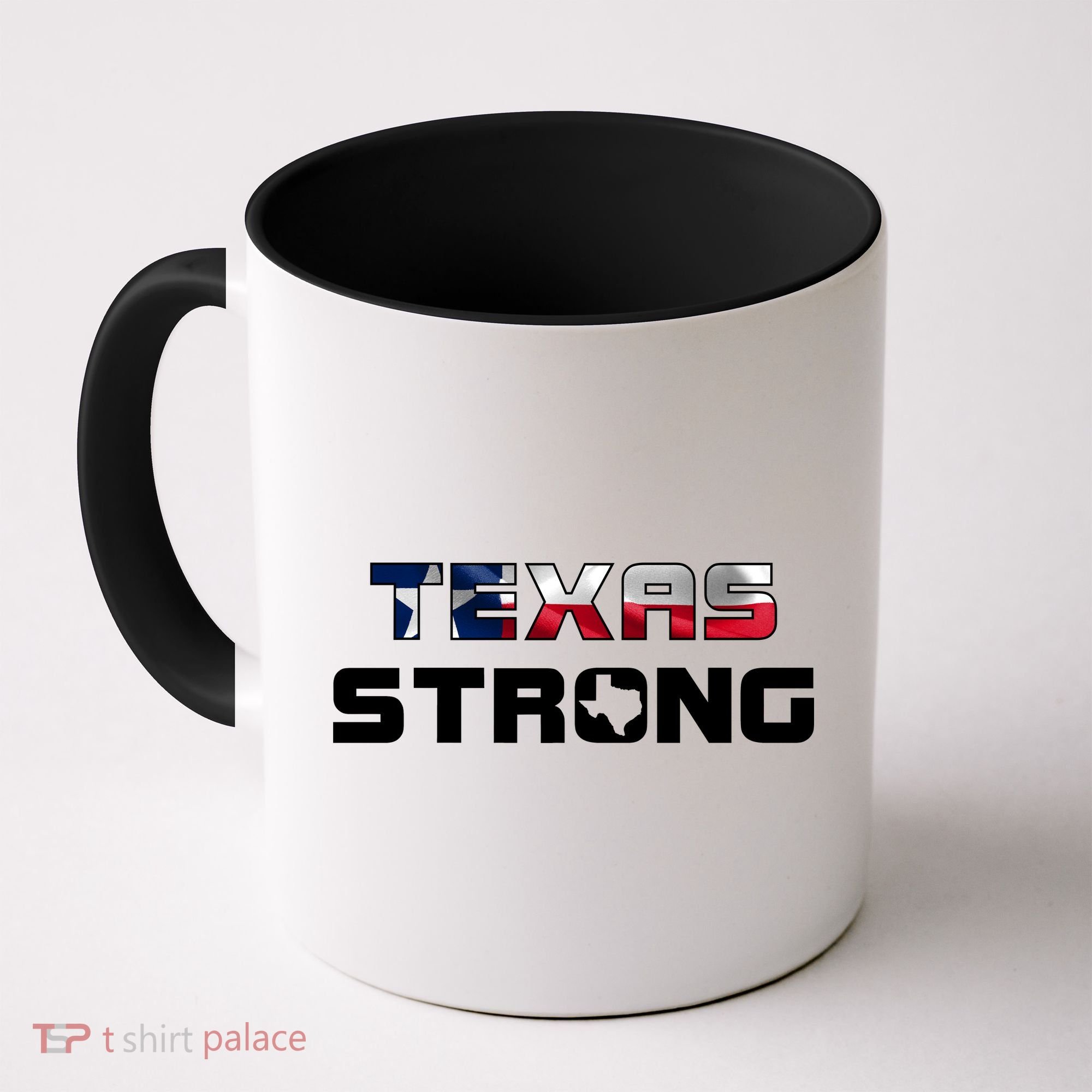 Texas Strong State Flag Logo Coffee Mug