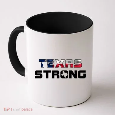 Texas Strong State Flag Logo Coffee Mug