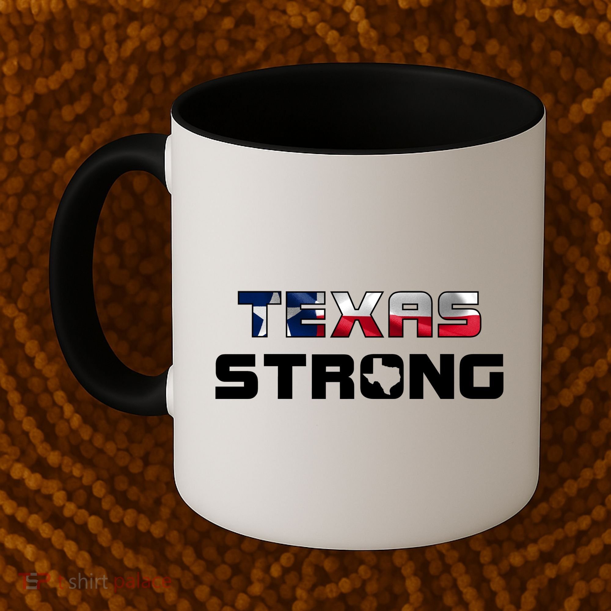 Texas Strong State Flag Logo Coffee Mug
