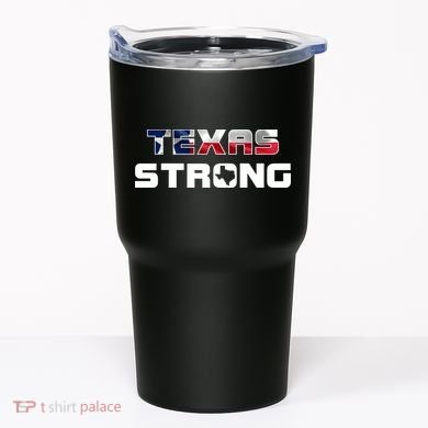 Texas Strong State Flag Logo Tumbler
