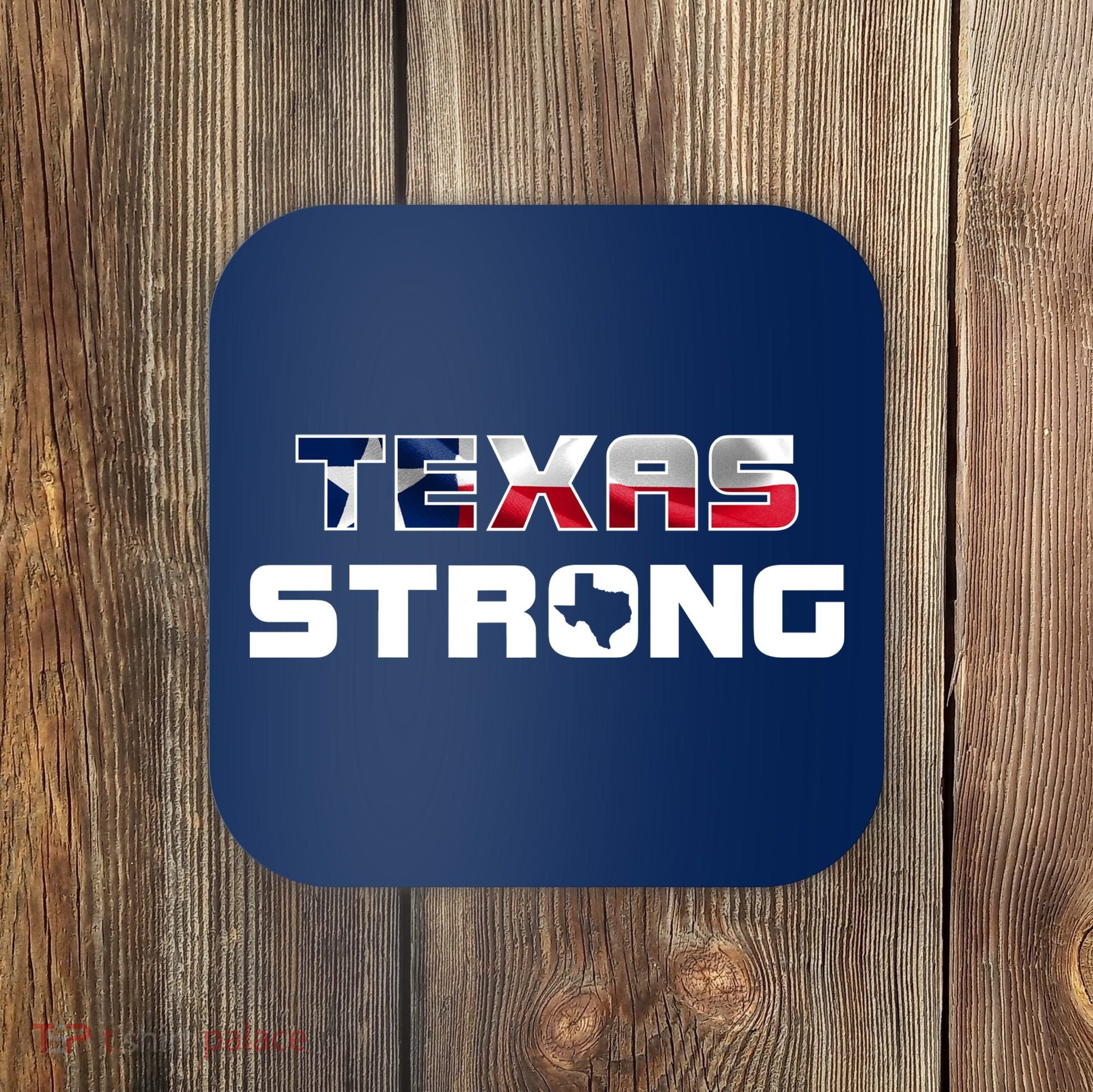 Texas Strong State Flag Logo Coaster