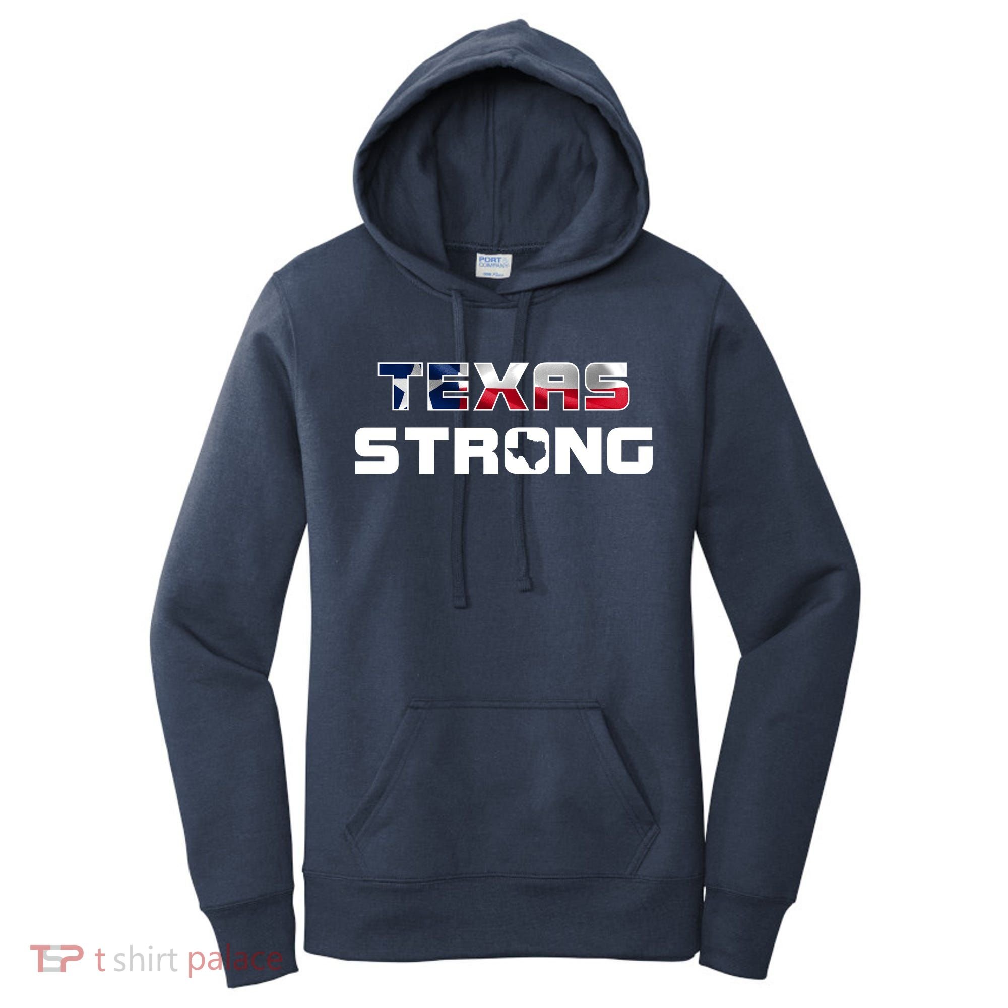 Texas Strong State Flag Logo Women's Hoodie