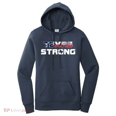 Texas Strong State Flag Logo Women's Hoodie