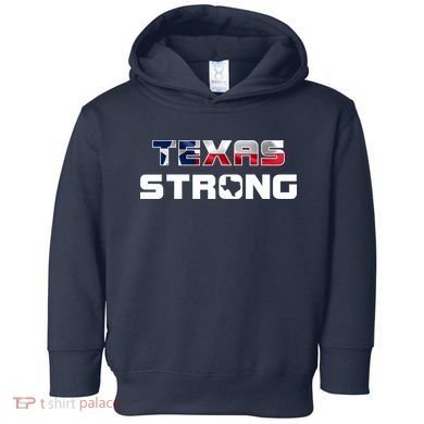 Texas Strong State Flag Logo Toddler Hoodie
