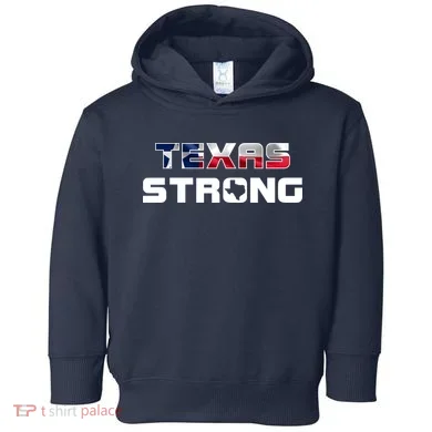 Texas Strong State Flag Logo Toddler Hoodie