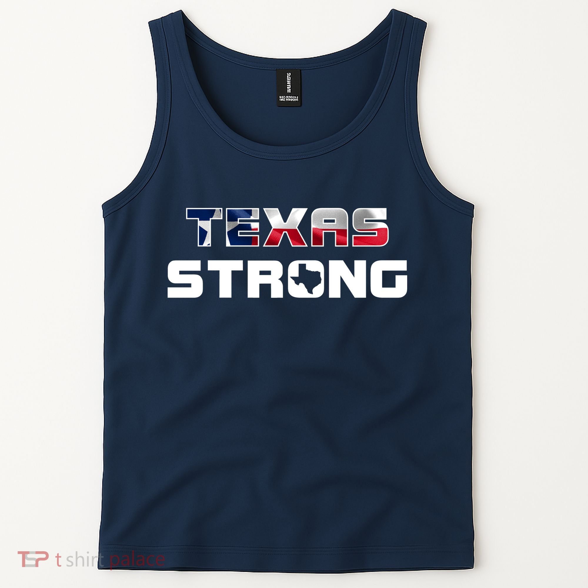 Texas Strong State Flag Logo Tank Top