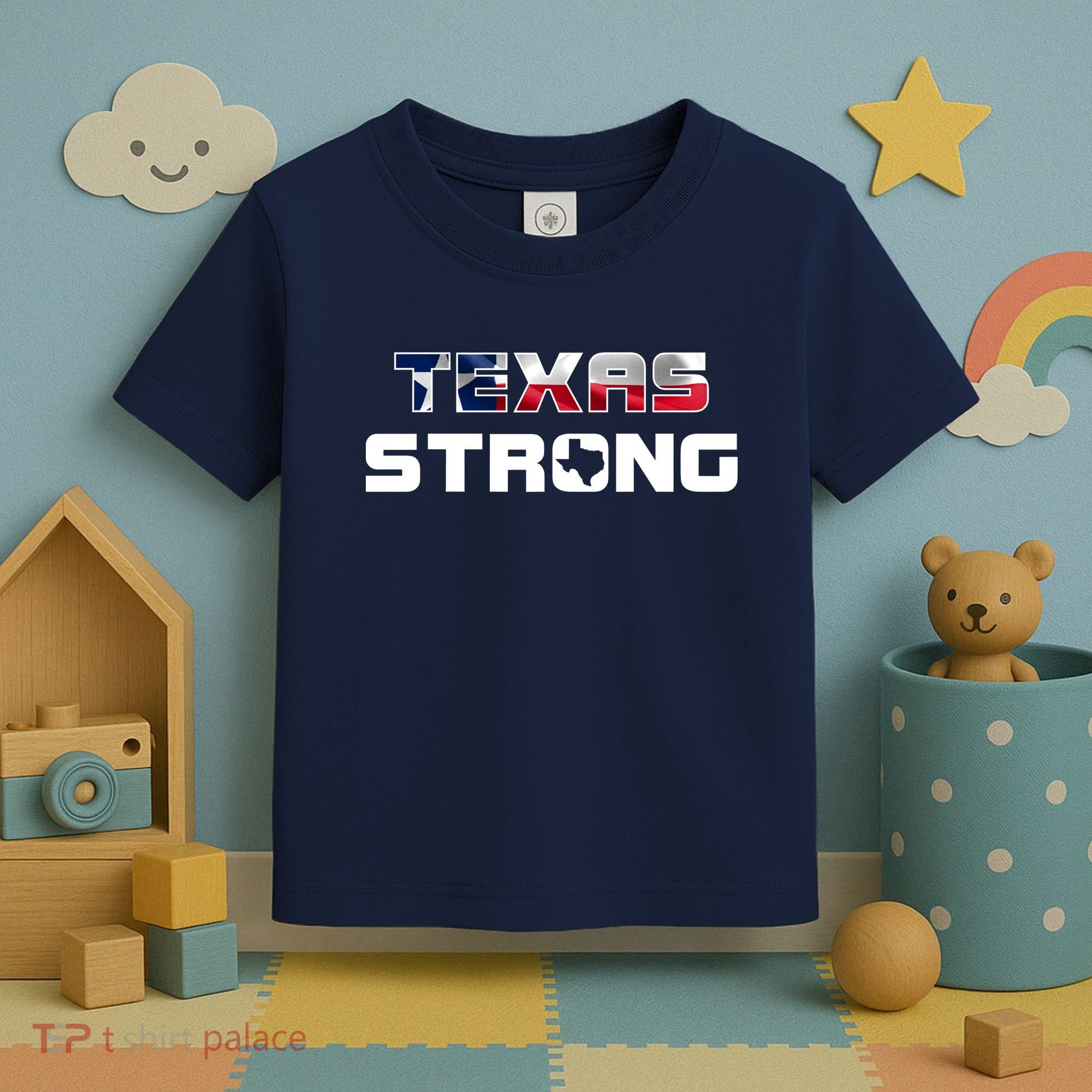 Texas Strong State Flag Logo Toddler T-Shirt