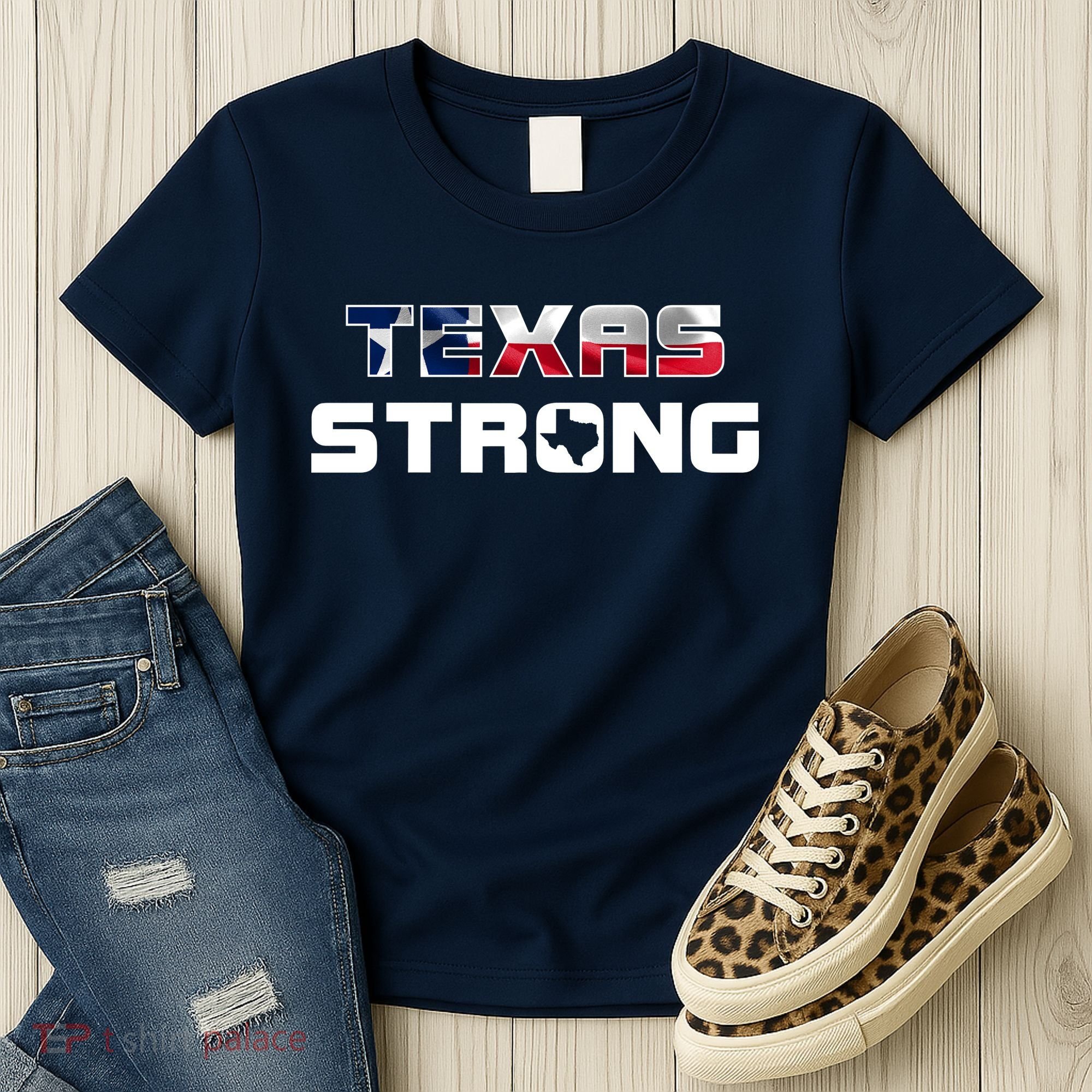 Texas Strong State Flag Logo Women's T-Shirt