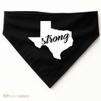 Texas Strong State Logo USA-Made Doggie Bandana