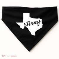 Texas Strong State Logo USA-Made Doggie Bandana thumb 0