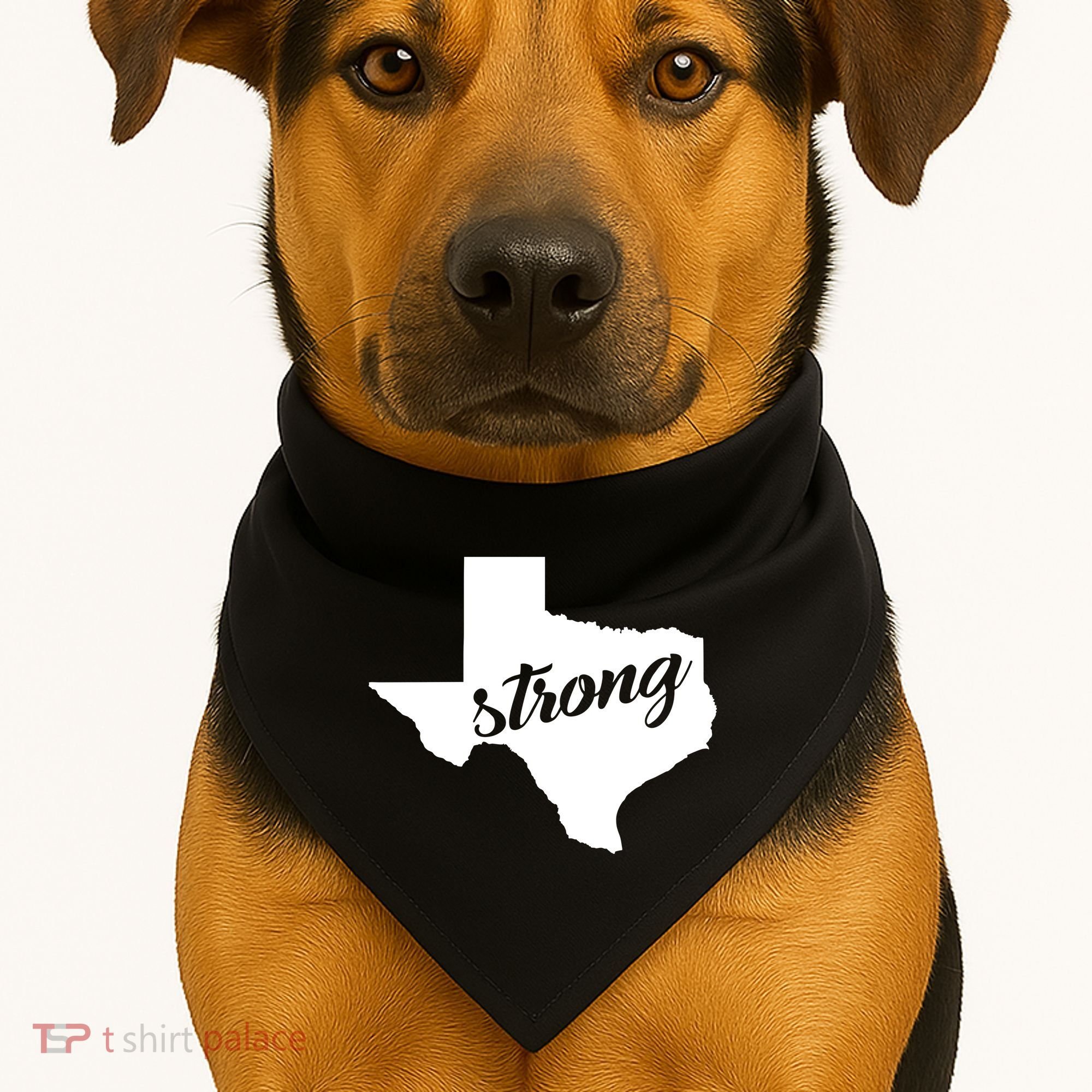Texas Strong State Logo USA-Made Doggie Bandana