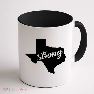 Texas Strong State Logo Coffee Mug back