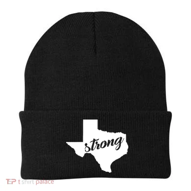 Texas Strong State Logo Beanie