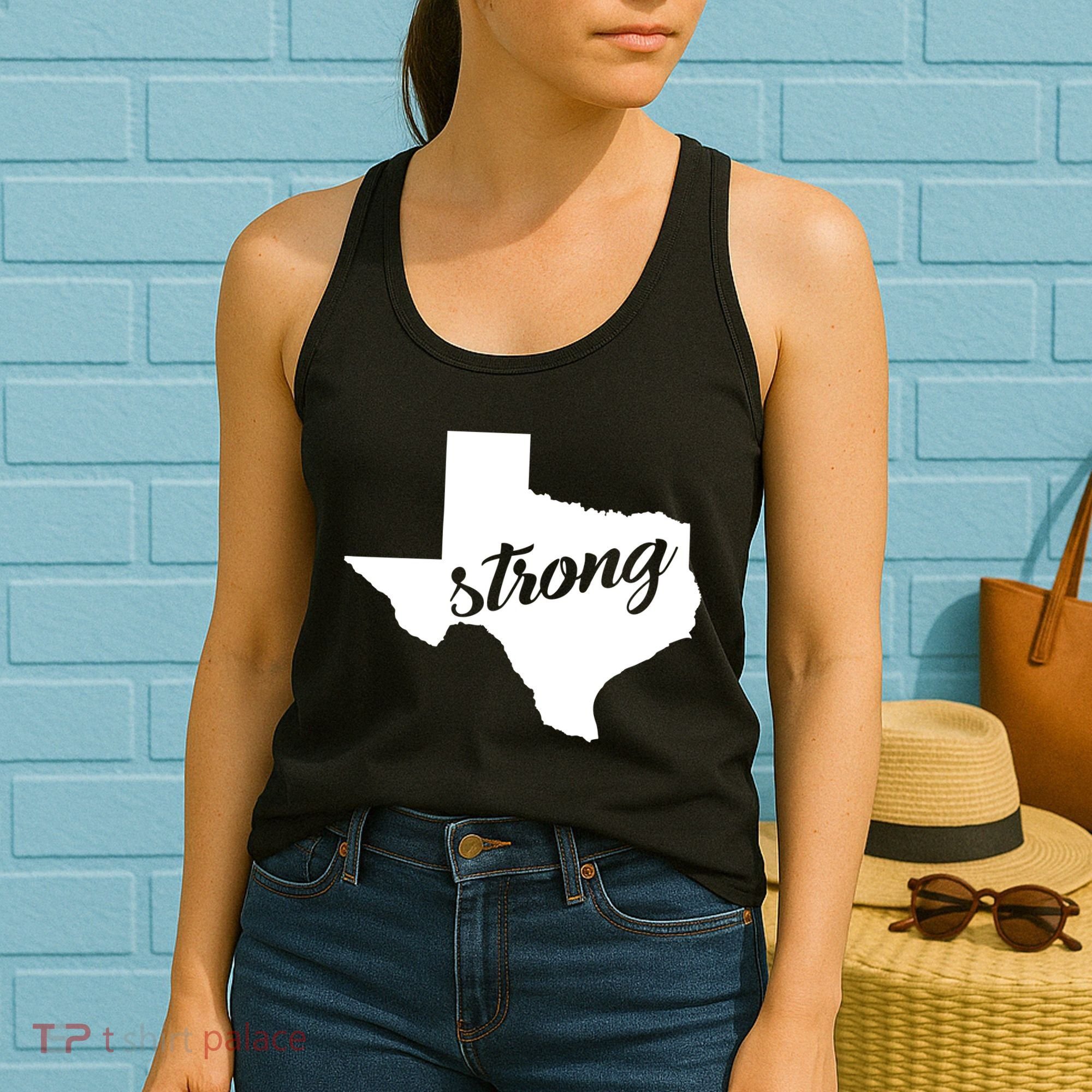 Texas Strong State Logo Women's Tank Top