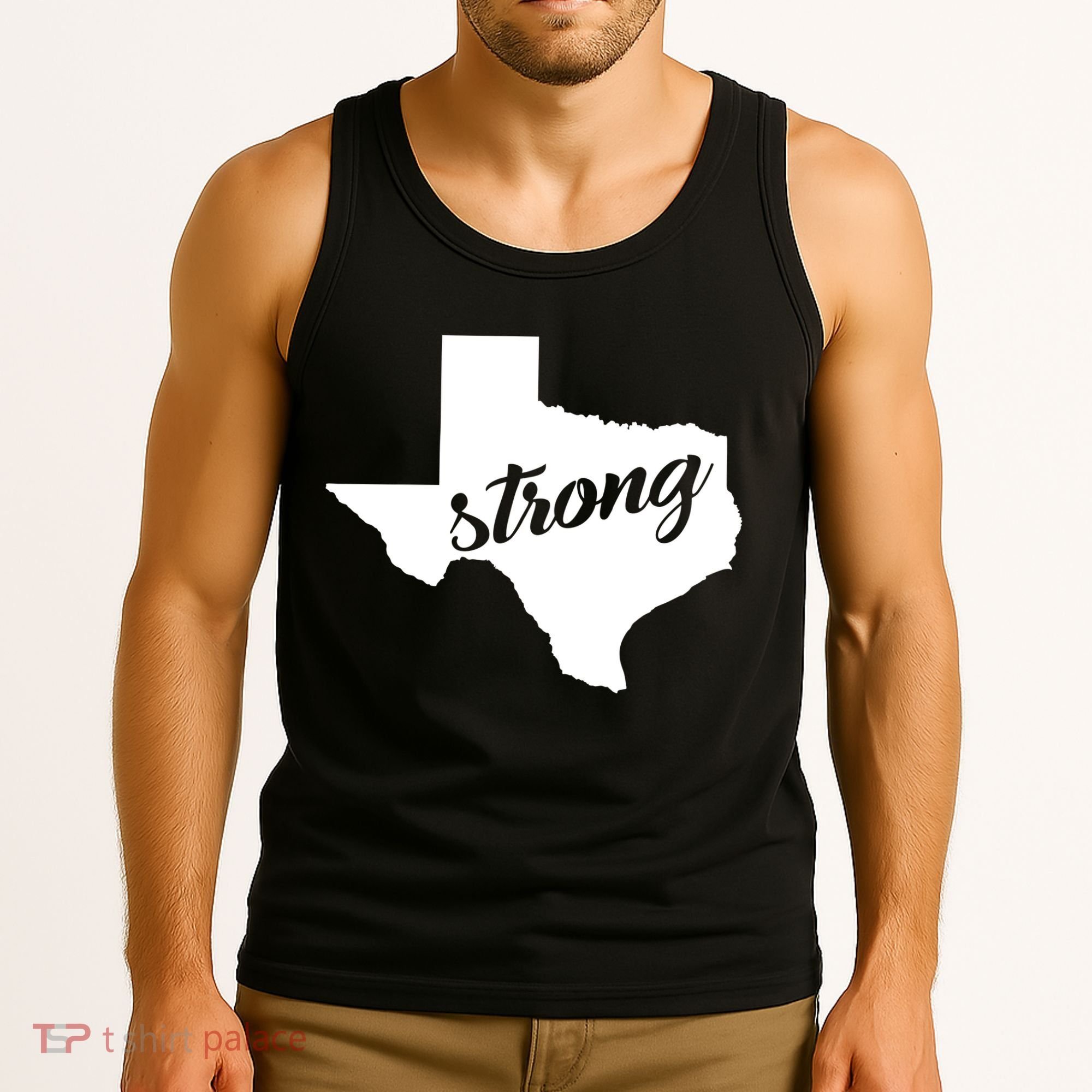 Texas Strong State Logo Tank Top