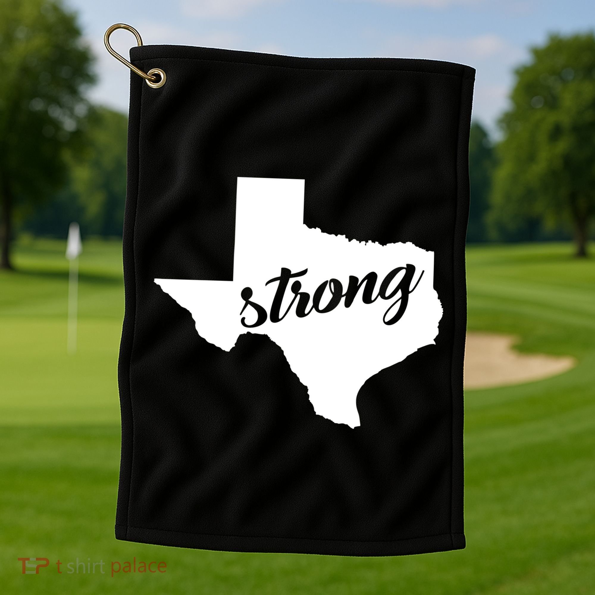Texas Strong State Logo Golf Towel