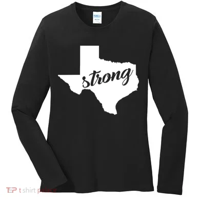 Texas Strong State Logo Women's Long Sleeve Shirt