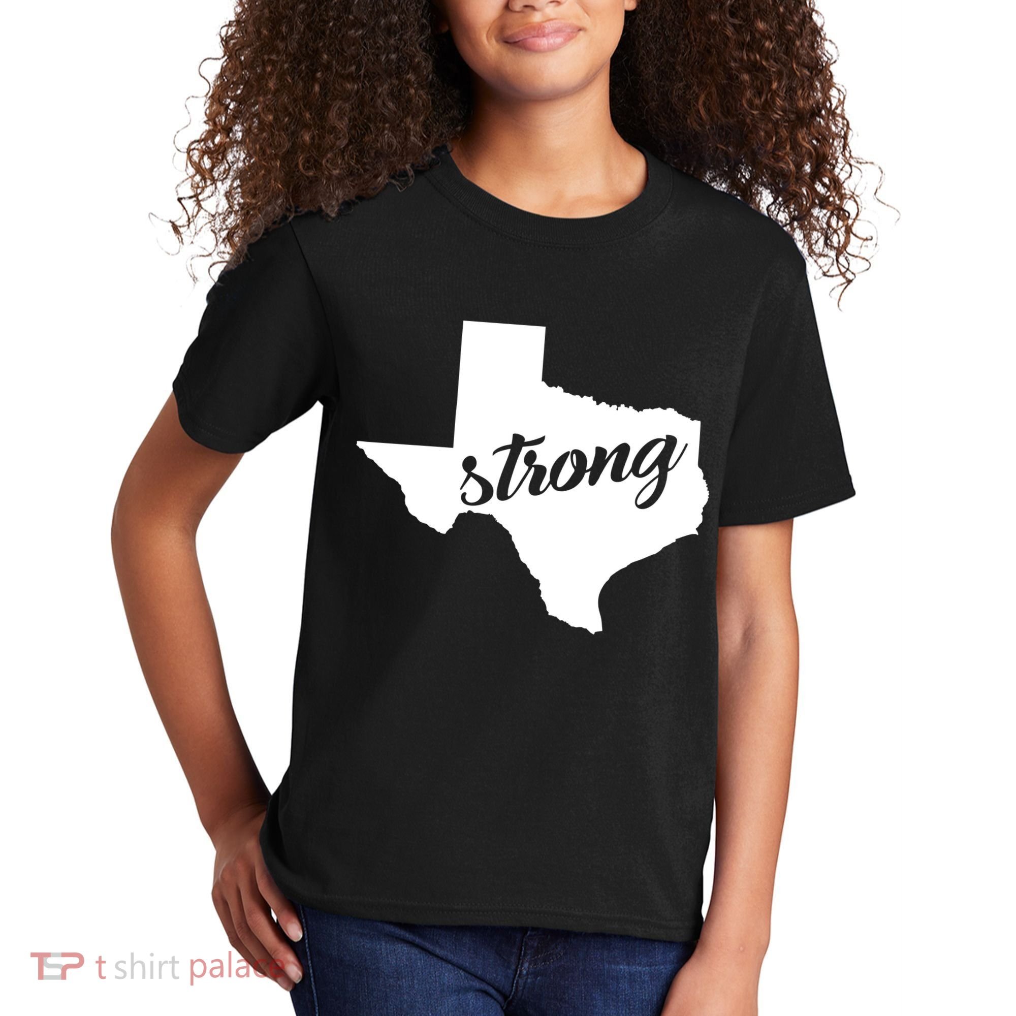 Texas Strong State Logo Kids T-Shirt
