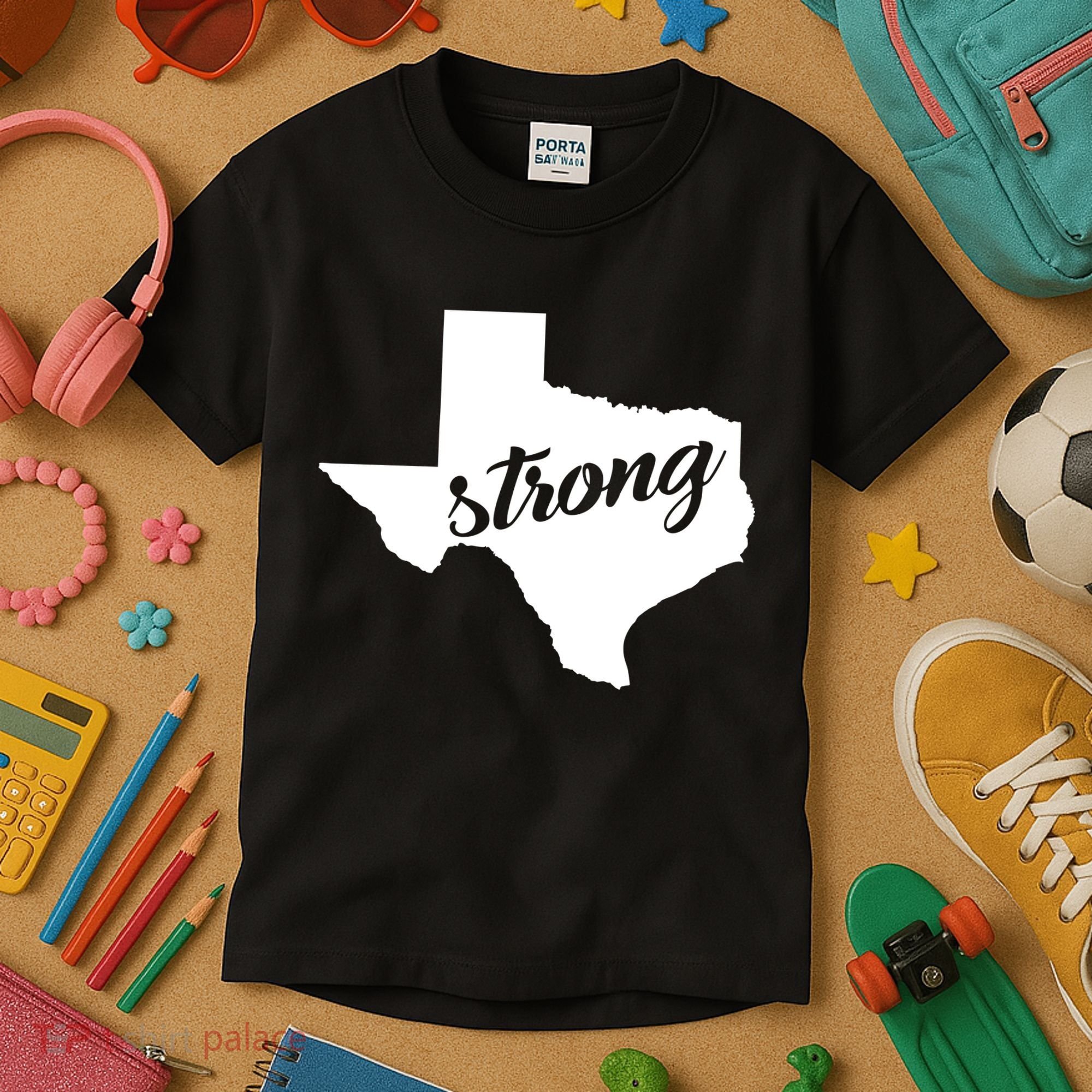 Texas Strong State Logo Kids T-Shirt